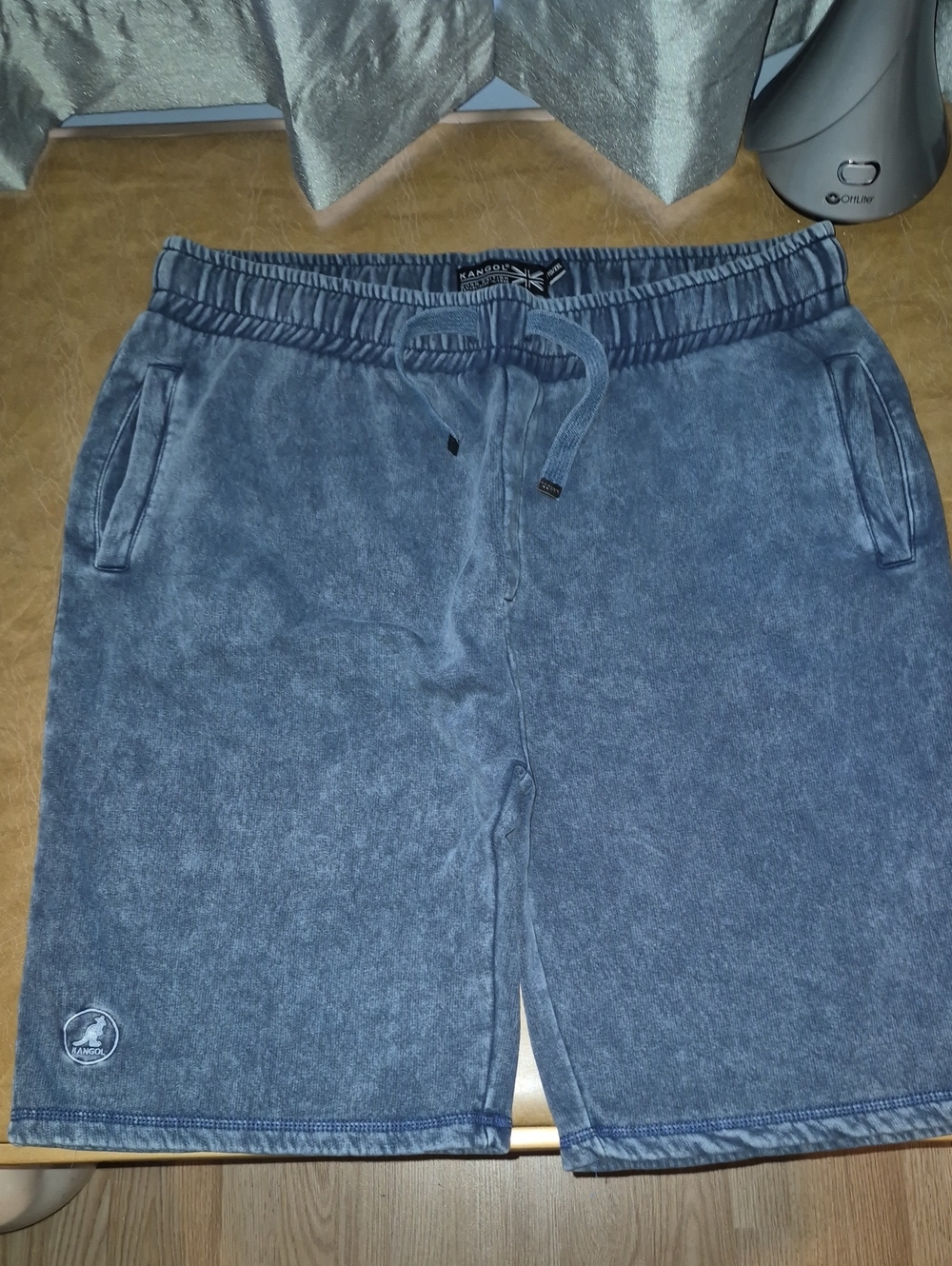 Kangol Men's Blue Drawstring Sweat Shorts..size XXL